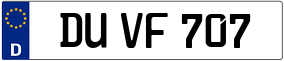 Truck License Plate